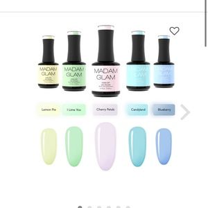 NEW UNUSED GEL NAIL SET / KIT AND LAMP WITH GEL POLISHES
